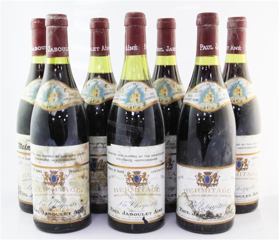 Seven bottles of Hemitage La Chapelle 1978, Jaboulet;